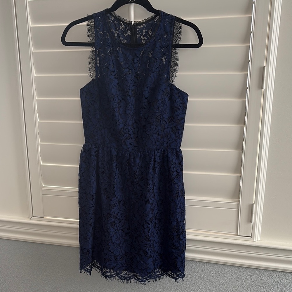Club Monaco Navy Lace Dress